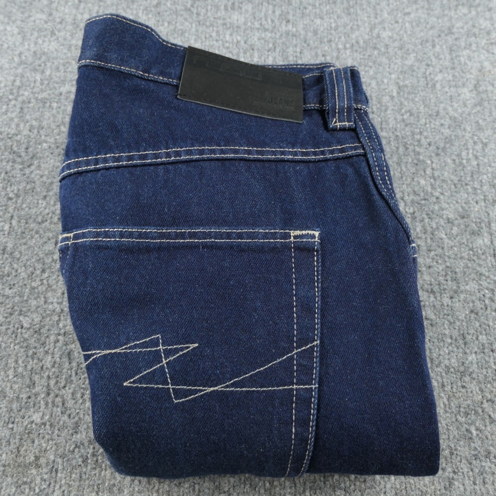 FUBU Jeans Mens 34x34 Dark Wash Carpenter Denim Baggy Y2K Hip Hop Streetwear